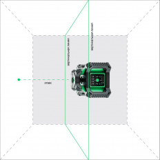 Ротационен лазерен нивелир ADA ROTARY 500 HV Green Servo, 500 м