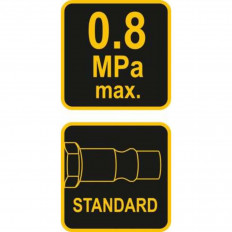 Пистолет за въздух с манометър VOREL 81650, 0 - 8 Bar