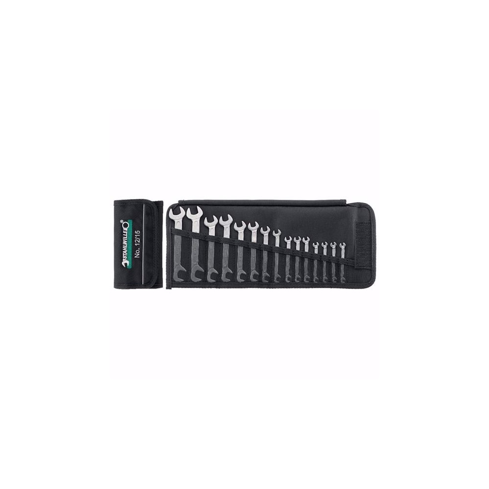 Комплект ключове, двустранни, STAHLWILLE, DIN3110, 15 бр Комплект ключове, двустранни, STAHLWILLE, DIN3110, 15 бр