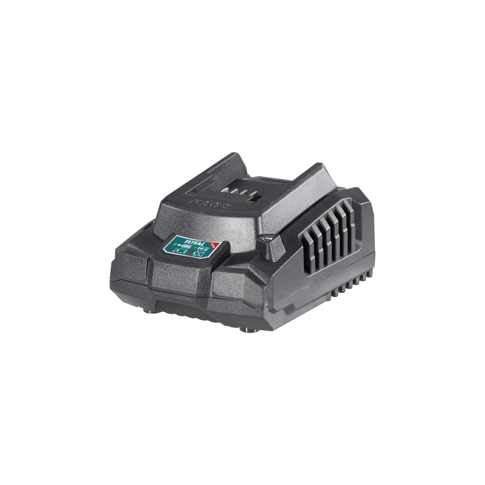 Зарядно устройство за Li-Ion батерии TOTAL Industrial, 20 V, 2 А TL IND TFCLI2001E Зарядно устройство за Li-Ion батерии TOTAL Industrial, 20 V, 2 А TL IND TFCLI2001E