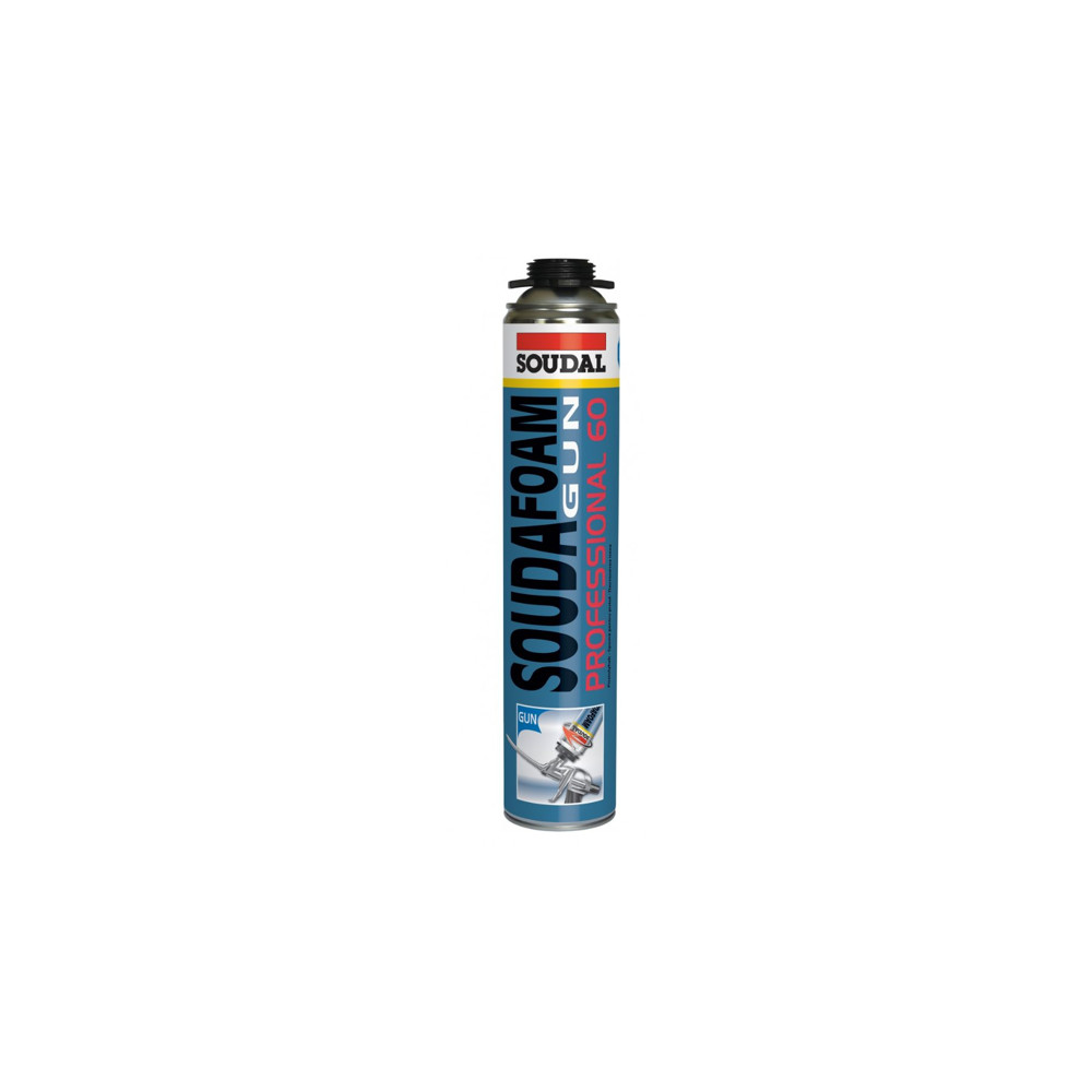 Монтажна пяна SOUDAL, PROFESSIONAL 60, 750 ml, пистолетна Монтажна пяна SOUDAL, PROFESSIONAL 60, 750 ml, пистолетна