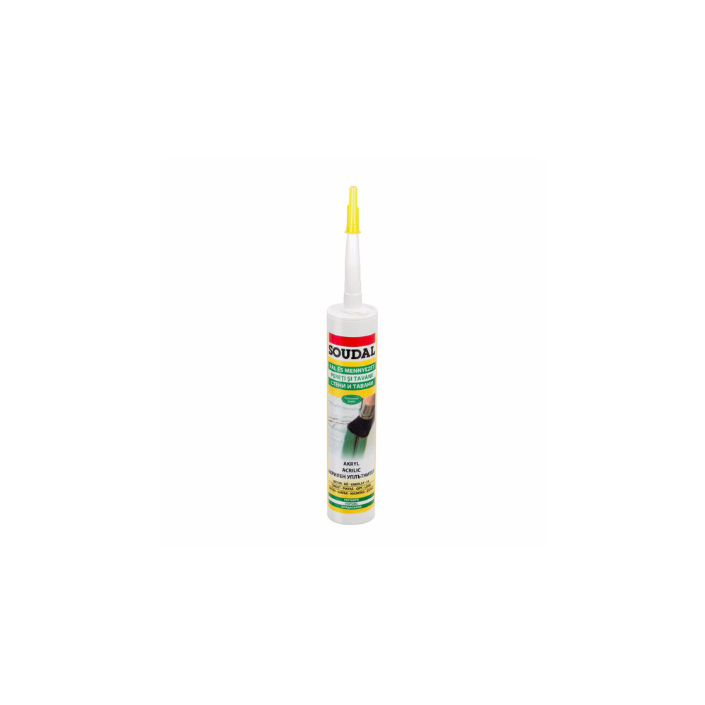 Акрилен уплътнител SOUDAL, 280 ml, бял