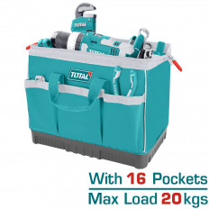 Чанта за инструменти TOTAL Industrial, 40 см, 16 джоба