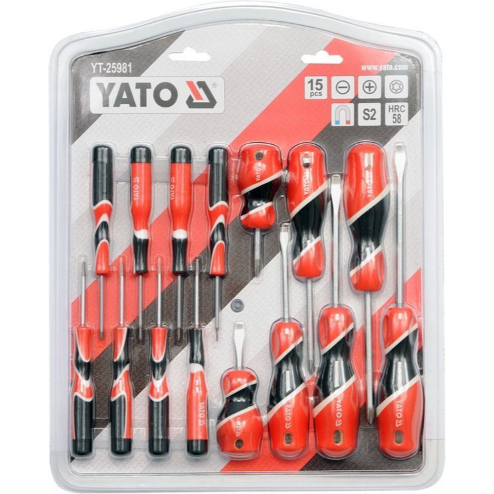 Комплект отвертки YATO, 15 части Комплект отвертки YATO, 15 части