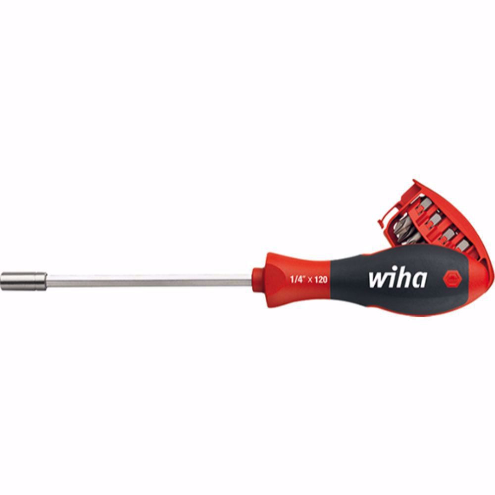 Отвертка с магнитен държач WIHA, 1/4", 8 бита Отвертка с магнитен държач WIHA, 1/4", 8 бита