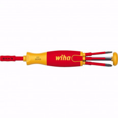 Отвертка с бит държач VDE 1000V, WIHA, 1/4", ТХ, 6 бита
