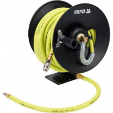 Макара с маркуч за компресор YATO, PVC+NBR, 20 Bar, Ф 10 мм, 15 м