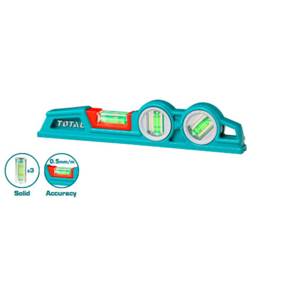 Нивелир с 3 либели TOTAL HEAVY DUTY, 245 мм Нивелир с 3 либели TOTAL HEAVY DUTY, 245 мм