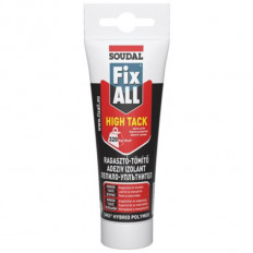 Универсално лепило - уплътнител SOUDAL, FIX ALL High Tack, бял, 125 ml