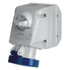 Промишлен контакт с ключ 0/I 2P+Е 16A IP66 серия Optima модел Combi Scame