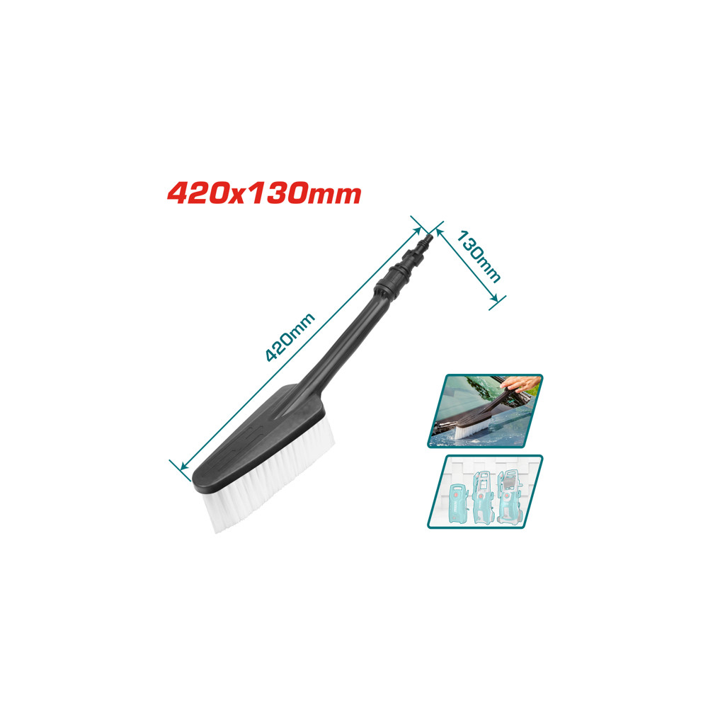 Четка за водоструйка, фиксирана, TOTAL, 420 mm