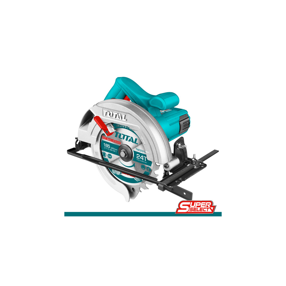 Ръчен циркуляр TOTAL INDUSTRIAL, Ф 185 мм, 1400 W TL IND TS11418526 Ръчен циркуляр TOTAL INDUSTRIAL, Ф 185 мм, 1400 W TL IND TS11418526