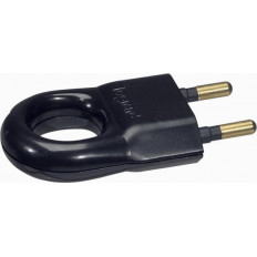Щепсел черен 2P 10А 250V /30бр/ Legrand
