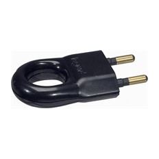 Щепсел черен 2P 10А 250V /30бр/ Legrand