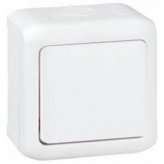 Бутон IP44 открит монтаж цвят Бял Forix Legrand