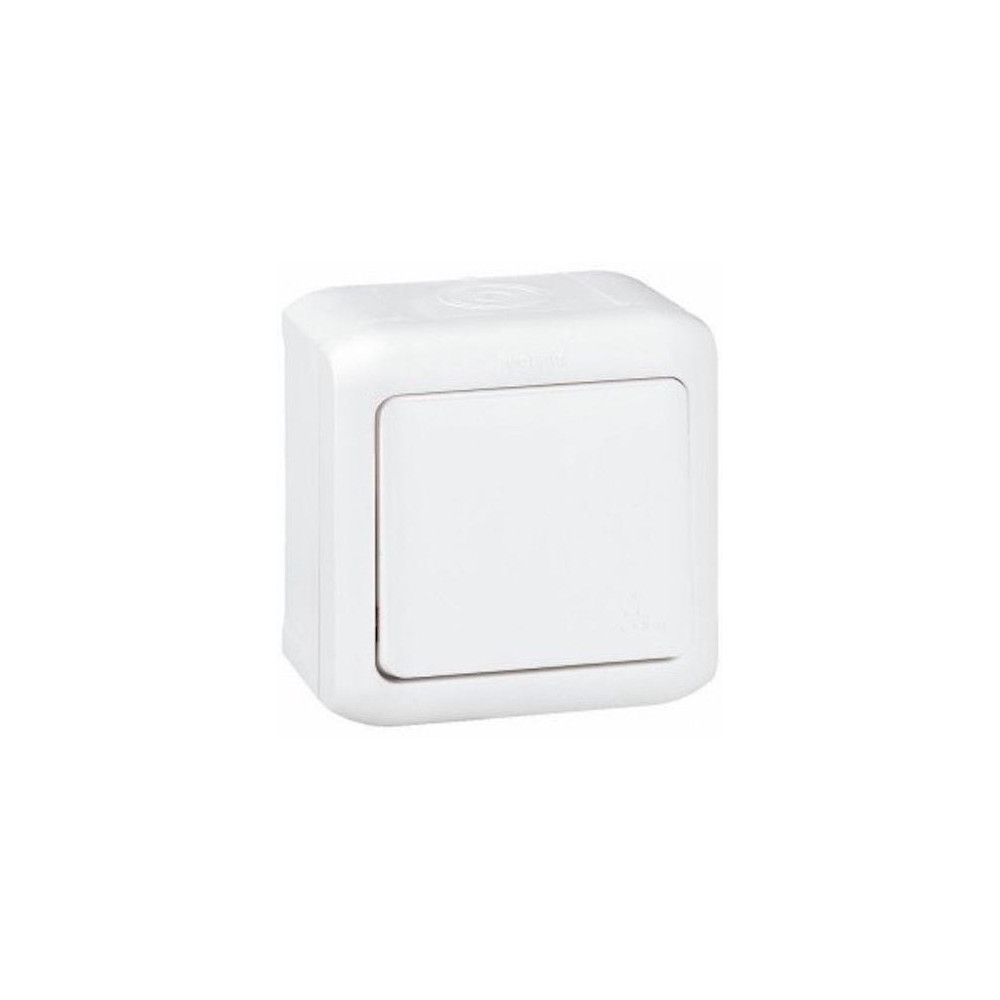 Бутон IP44 открит монтаж цвят Бял Forix Legrand