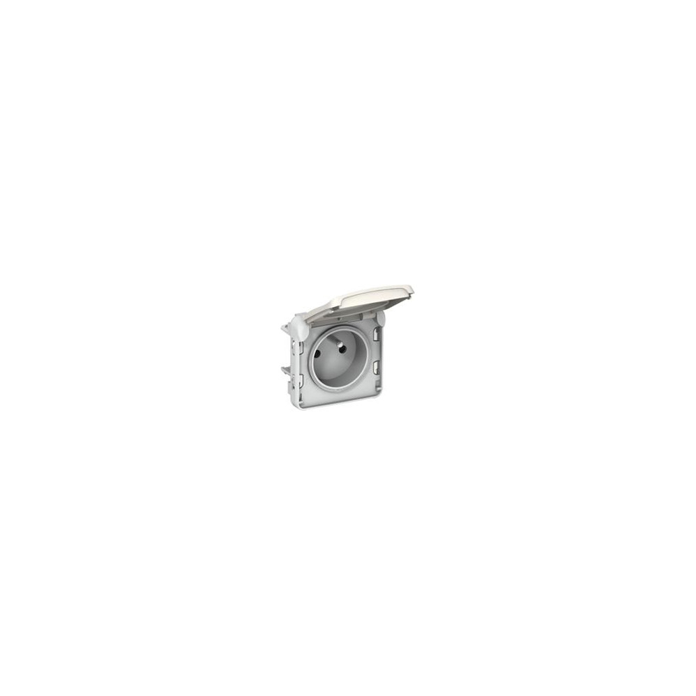 Контакт за вграждане френски стандарт IP55 цвят Бял Plexo Legrand