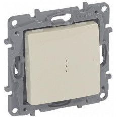 Двуполюсен ключ с LED индикация цвят крем Niloe Legrand