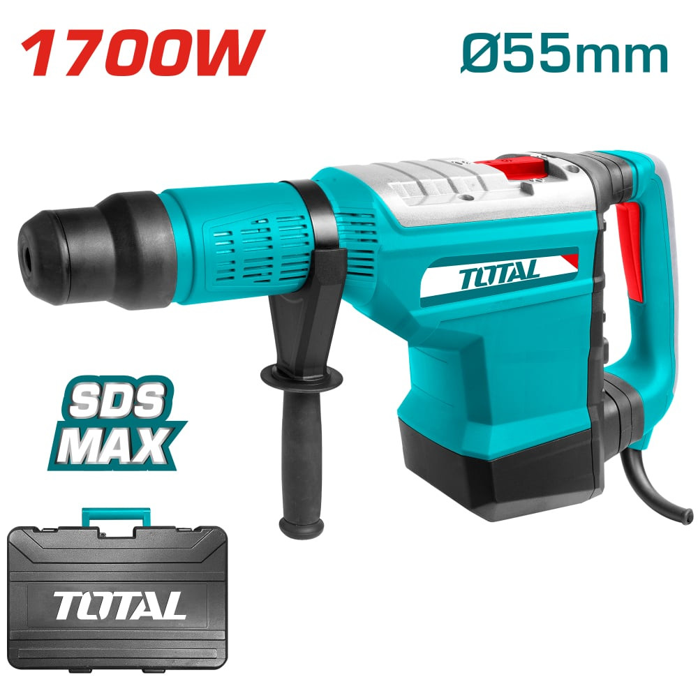 Електрически перфоратор TOTAL INDUSTRIAL, SDS Max, 1700 W Електрически перфоратор TOTAL INDUSTRIAL, SDS Max, 1700 W