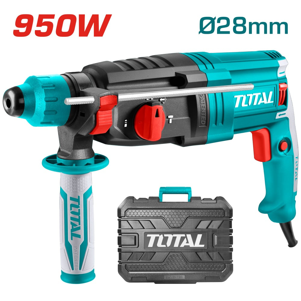 Електрически перфоратор TOTAL Industrial, SDS+, 950 W Електрически перфоратор TOTAL Industrial, SDS+, 950 W