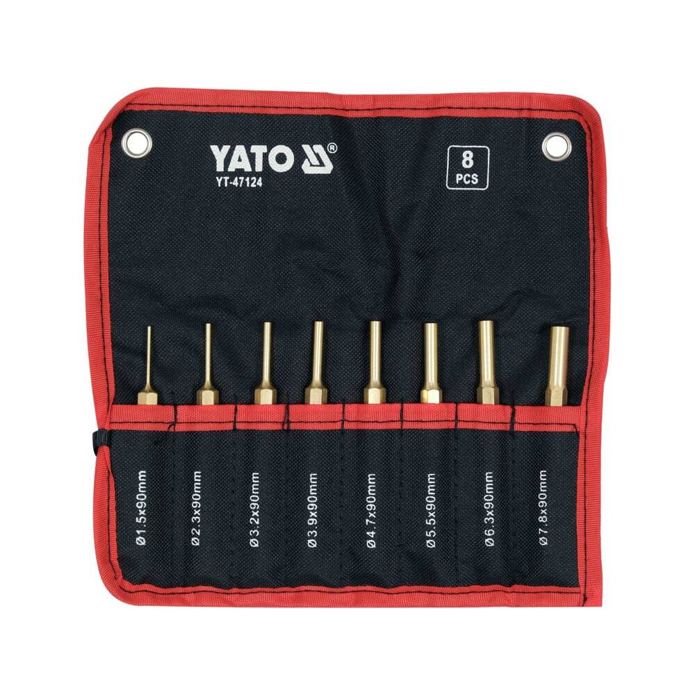 Комплект месингови избивачи YATO, 8 части Комплект месингови избивачи YATO, 8 части
