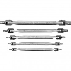Комплект шарнирни двустранни ключове YATO, TORX, TX15 - TX60, 5 броя