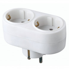Адаптор с две гнезда, 250 V, 16 A, IP20