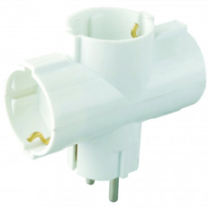 Адаптор с три гнезда, 250 V, 16 A, IP20