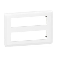 Лицева рамка 2х8 мод. цвят бял Mosaic NEW Legrand