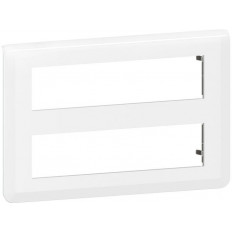 Лицева рамка 2х8 мод. цвят бял Mosaic NEW Legrand