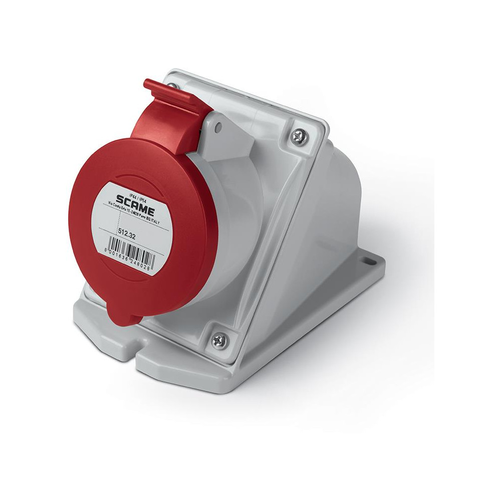 Промишлен контакт 3P+Е 32A IP44 серия Optima Scame