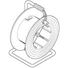 Макара индустриална ROLLER 330 IК07 без диск с ръкохватка Scame