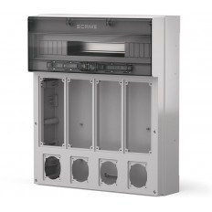 Табло за индустриални контакти и DIN модули IP65, UV, серия Proxima (24 DIN и 4х16A или 32A с блокировка и 4х Шуко) Scame