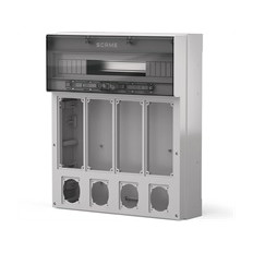 Табло за индустриални контакти и DIN модули IP65, UV, серия Proxima (24 DIN и 4х16A или 32A с блокировка и 4х Шуко) Scame