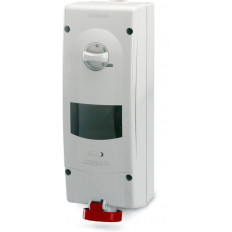 Промишлен контакт 3P+Е 32A IP66/67 с механична блокировка и 6 DIN модула серия Advance 2 Scame