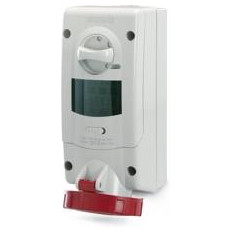 Промишлен контакт 3P+Е 16A IP66/67 с механична блокировка и 6 DIN модула серия Advance 2 Scame