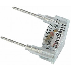 Резервна глим лампа зелена 230V 0.5mA Plexo Legrand