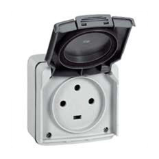 Контакт Plexo IP55 20A 3P+E 230V открит монтаж сив Legrand