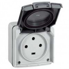 Контакт Plexo IP55 20A 3P+E 230V открит монтаж сив Legrand