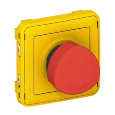 Авариен стоп 1NO+1NC IP55 цвят Жълт Plexo Legrand