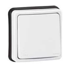 Девиаторен ключ 20A за вграждане IP65 цвят Бял Plexo Legrand