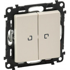 Сериен ключ с подсветка LED 0.15мА цвят крем Valena Life Legrand