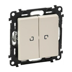 Сериен ключ с подсветка LED 0.15мА цвят крем Valena Life Legrand