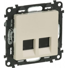 Розетка 2xRJ45 cat.6 STP цвят крем Valena Life Legrand