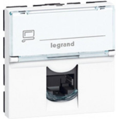 Розетка RJ45 cat.5e UTP 2 мод. цвят бял Mosaic Legrand