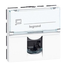 Розетка RJ45 cat.5e UTP 2 мод. цвят бял Mosaic Legrand