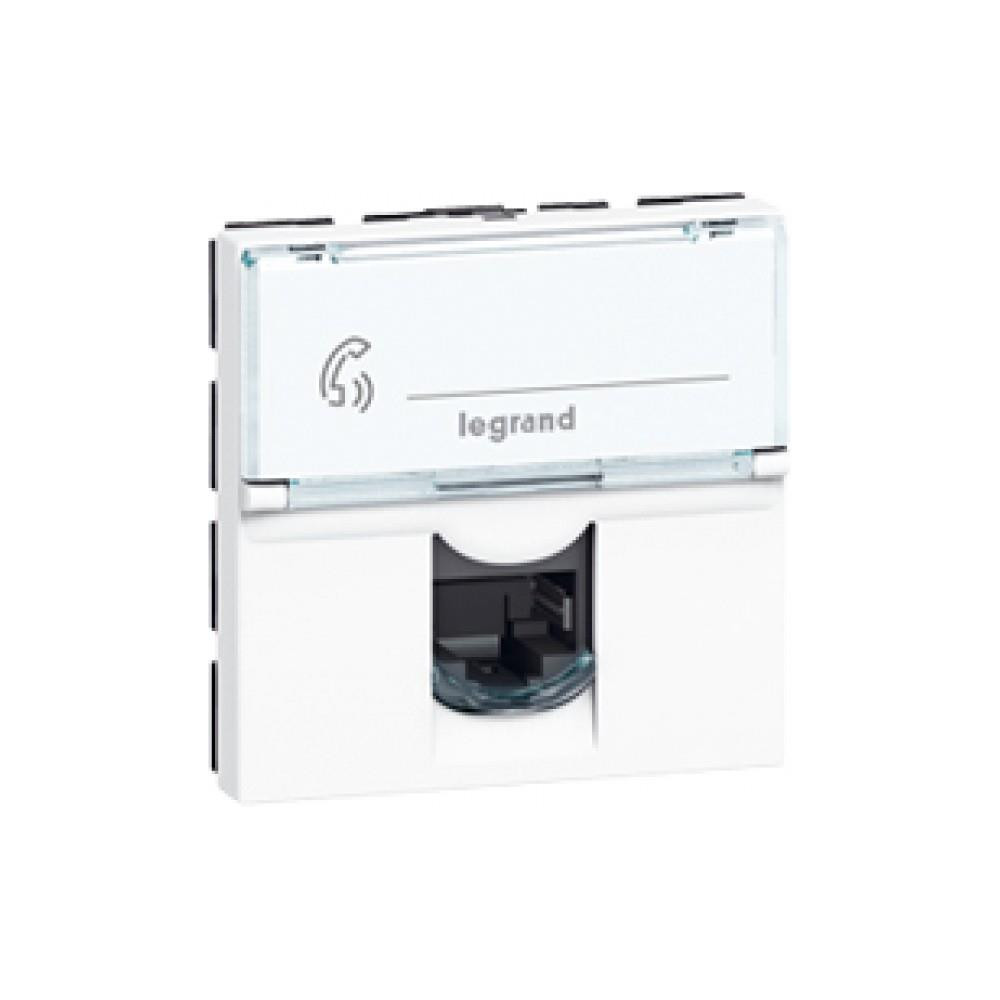 Розетка RJ45 FTP cat.5e 2 мод. цвят бял Mosaic Legrand