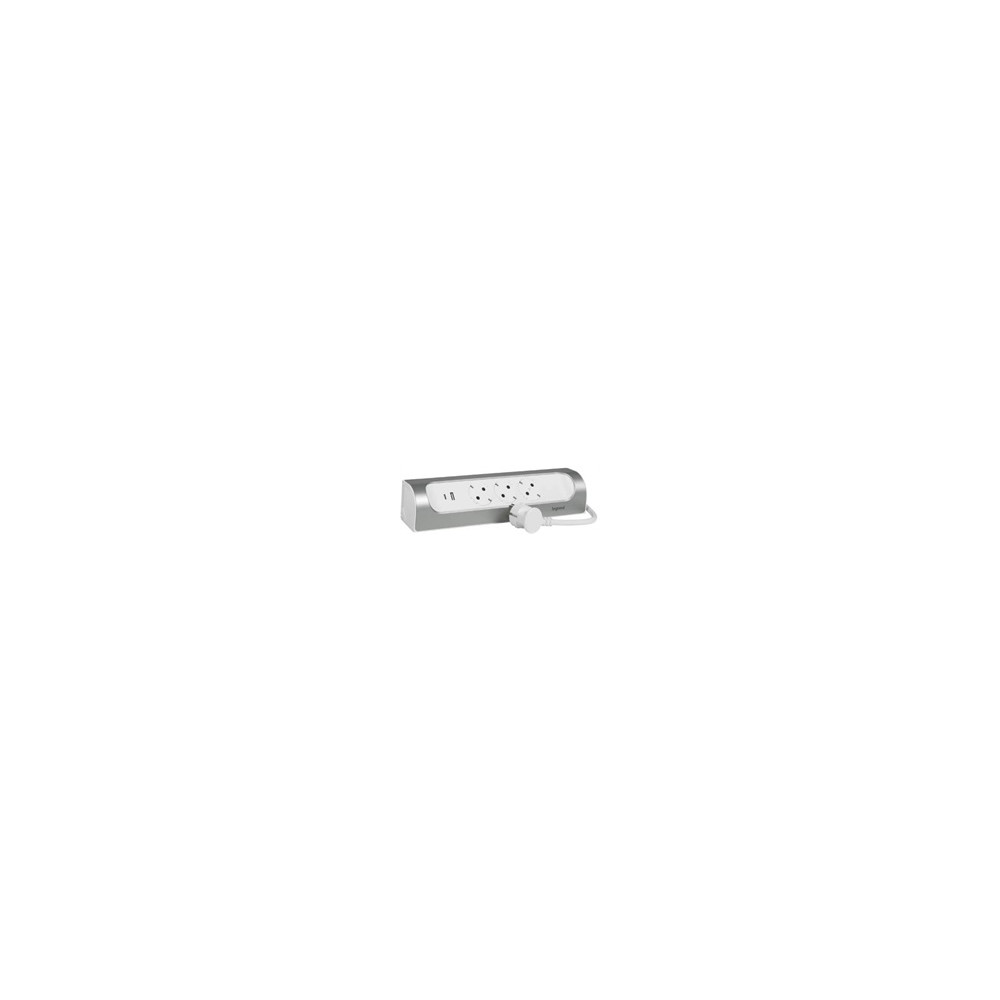 Разклонител ъглов сив 3x2P+E с кабел 1 метър с USB A+C 3A 15W Corner NEW Legrand Разклонител ъглов сив 3x2P+E с кабел 1 метър с USB A+C 3A 15W Corner NEW Legrand