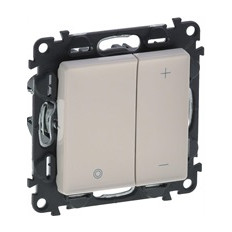 Димер бутонен R3-400W L3-400VA LED3-125VA цвят крем Valena Life Legrand