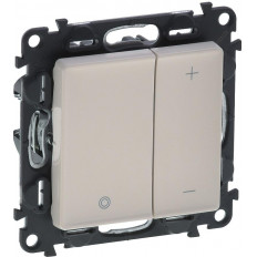 Димер бутонен R3-400W L3-400VA LED3-125VA цвят крем Valena Life Legrand